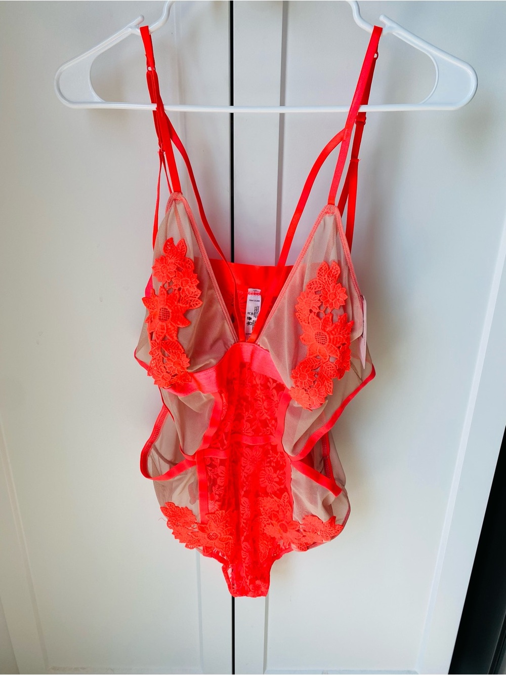 French affair womens 3XL coral pink. Use bodysuit lingerie